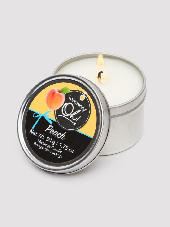 lovehoney oh! peach massage candle
